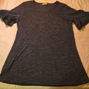 Bobbie Brooks Women's Charcoal Heather Short Sleeve Tee